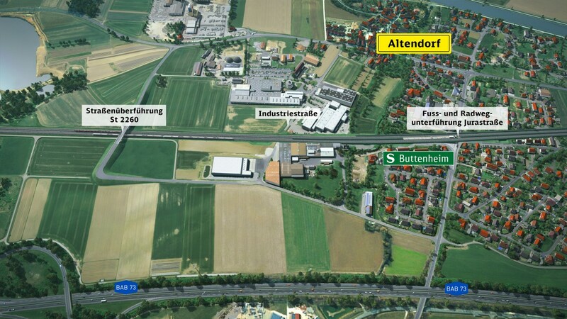 Altendorf Süd (3D-Visualisierung: DB AG)